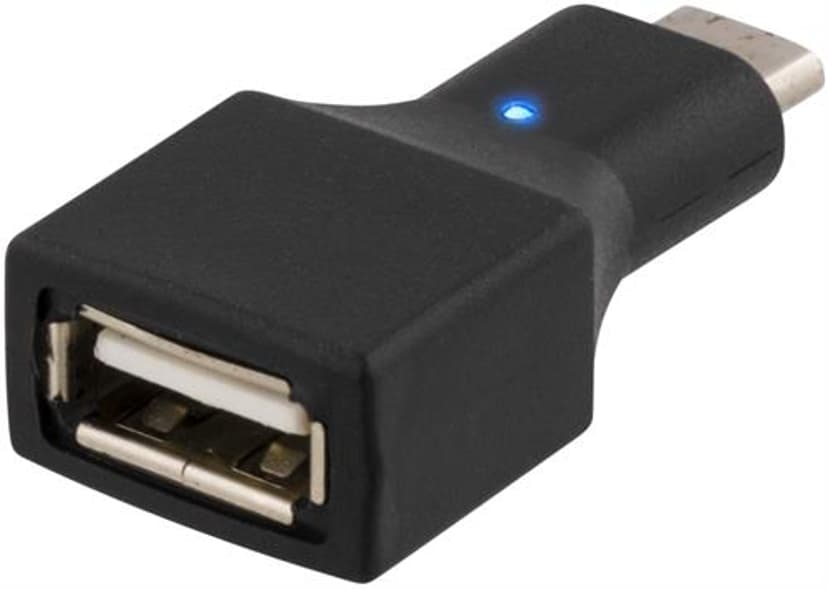 Deltaco Adapter 4-stifts USB typ A Hona 24 pin USB-C Hane