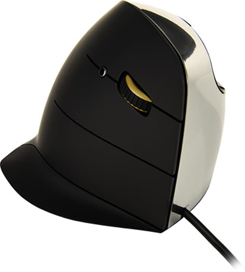 Evoluent Verticalmouse C Kabelansluten Mus Grå, Svart