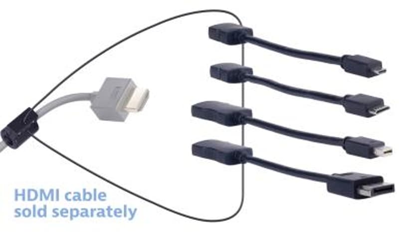 Liberty Av Solutions Digitalinx HDMI Adapter Ring Dl-Ar653 HDMI-tyyppi A (vakio) Musta