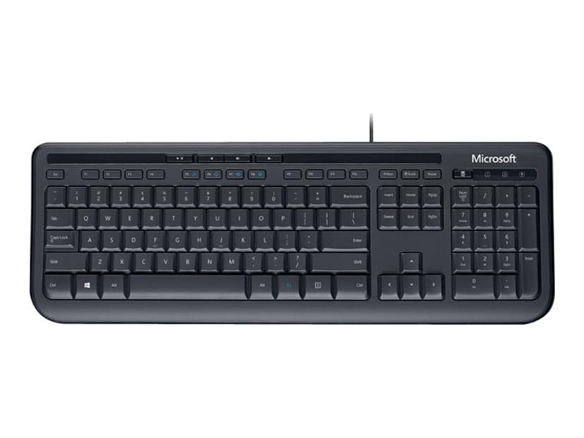 Microsoft Wired Keyboard 600 Langallinen, USB Yhdysvaltain Näppäimistö