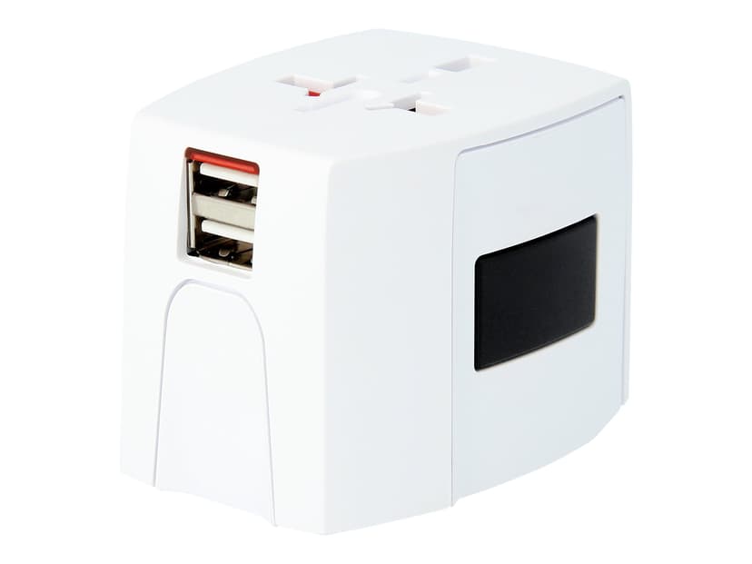 Skross World Adapter MUV USB 2,4A Vit