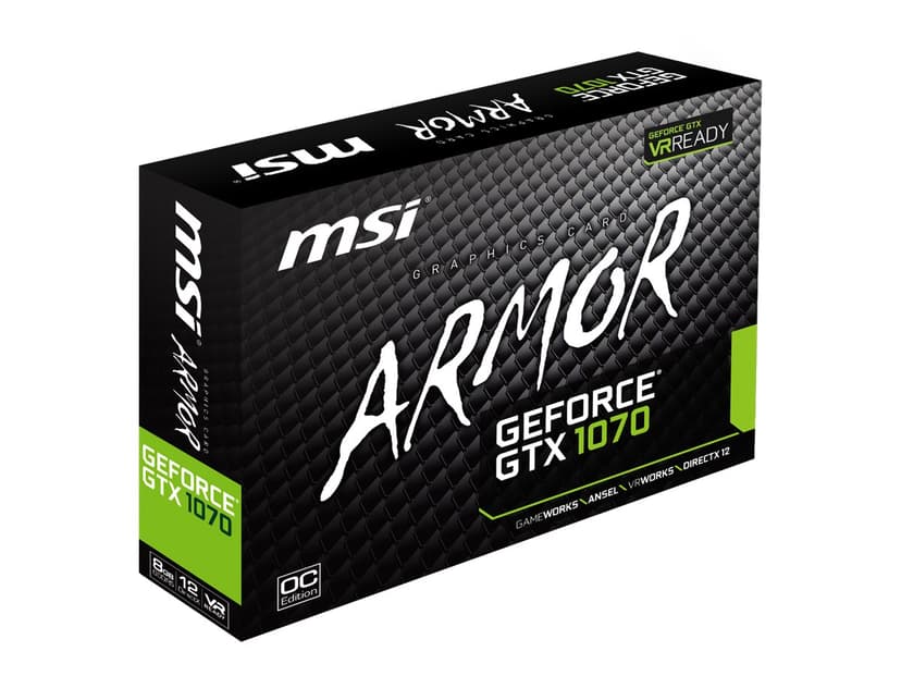 Msi geforce gtx 1070 armor 8g oc on sale