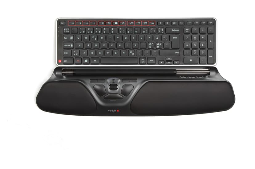 Contour Design Rollermouse Free3 Kabelansluten 2800dpi Central pekenhet Svart