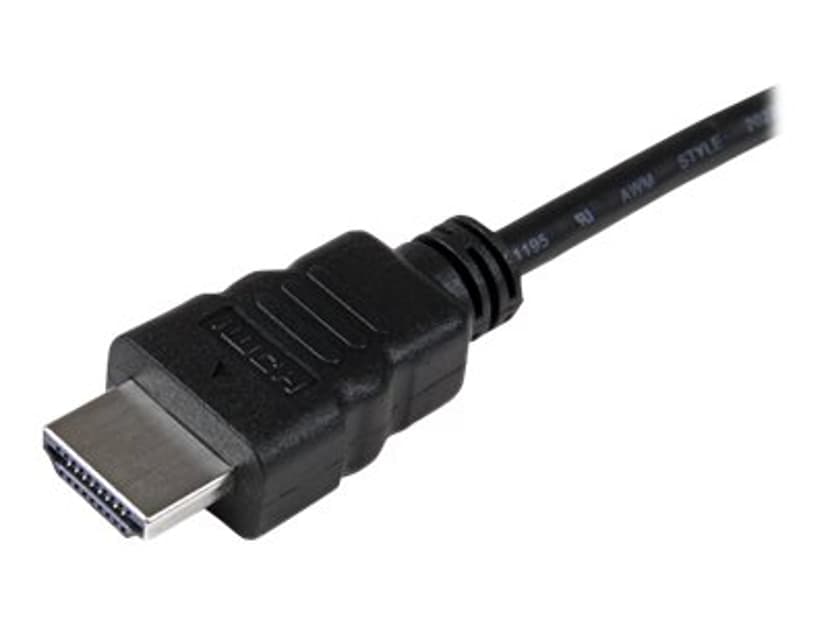 Startech HDMI to VGA Video Adapter with Audio for Laptop / Ultrabook videokonverterare 0.25m 19-stifts HDMI typ A Hane 15 pin HD D-Sub (HD-15), 5-stifts mikro-USB typ B, Minitelefon 3,5 mm Hona