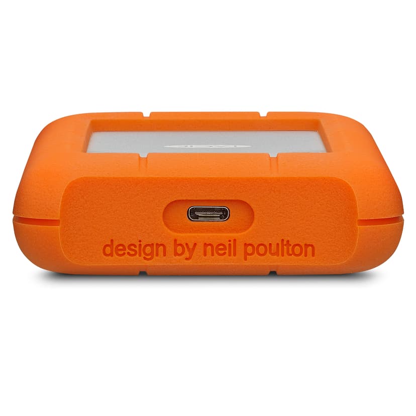 LaCie Rugged USB-C 4TB Orange, Silver