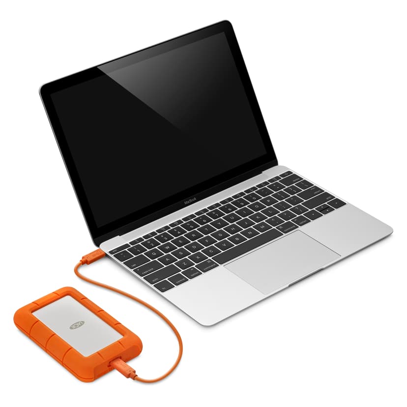 LaCie Rugged USB-C 4TB Orange, Silver