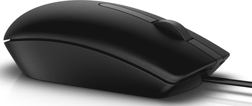 Dell MS116 Optical Mouse Kabelansluten 1000dpi Mus Svart