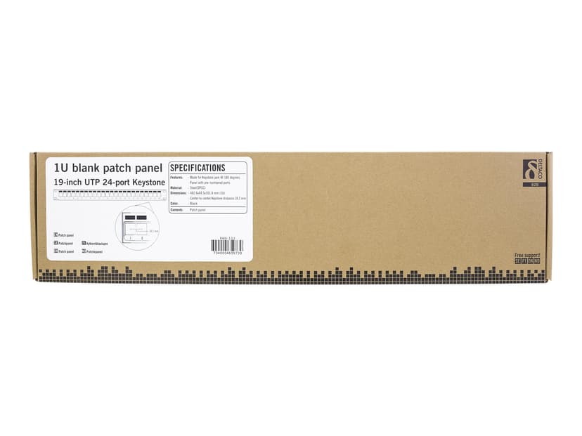 Deltaco Patchpanel 24 portar