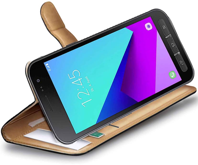 Celly Wallet Case Samsung Galaxy Xcover 4/4s Musta