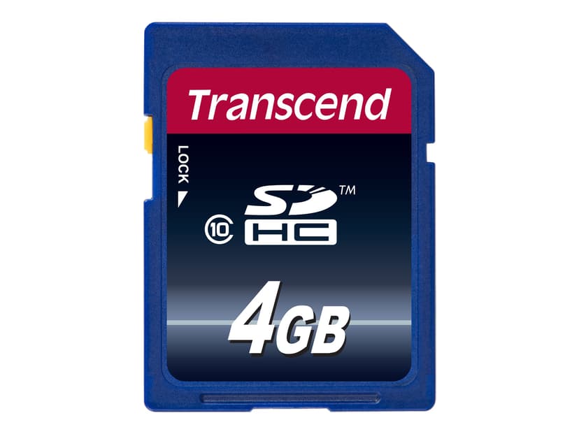 Transcend Flash-Minneskort 4GB SDHC-minneskort