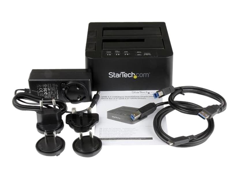 Startech 3.5"/2.5" SATA dupliceringsdockningsstation USB 3.1