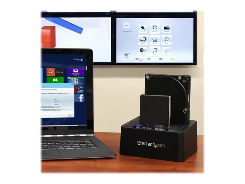 Startech 3.5"/2.5" SATA dupliceringsdockningsstation USB 3.1