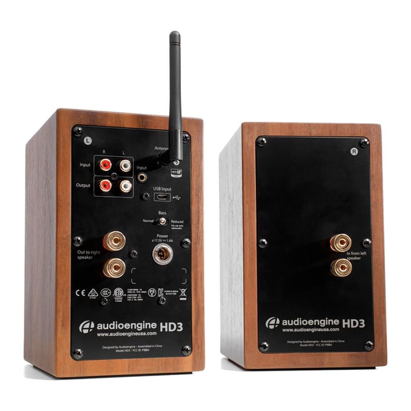 Audioengine HD3 Wireless Speakers Walnut Ruskea