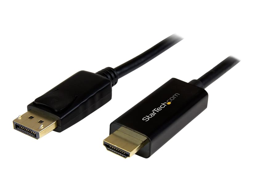 Startech 6 ft / 2m DisplayPort to HDMI converter cable 4K 2m 20 nastan näyttöporttiliitin Uros HDMI Tyyppi A Uros