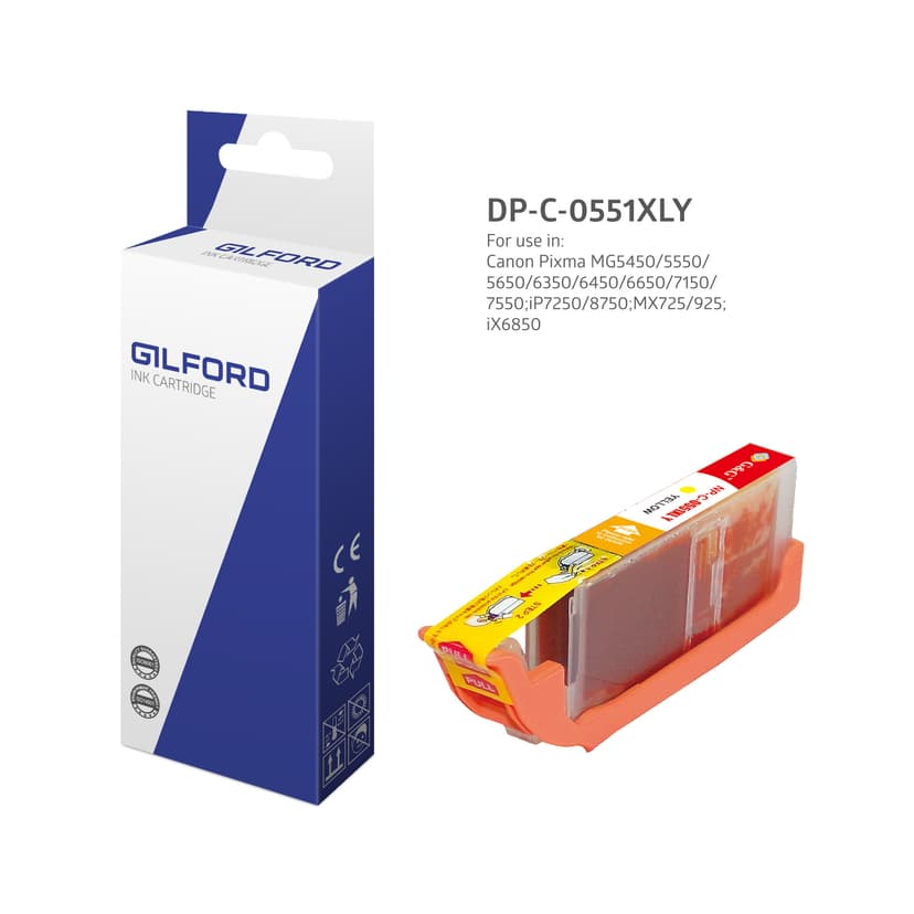 Gilford Blekk Gul DC-551Y Xl