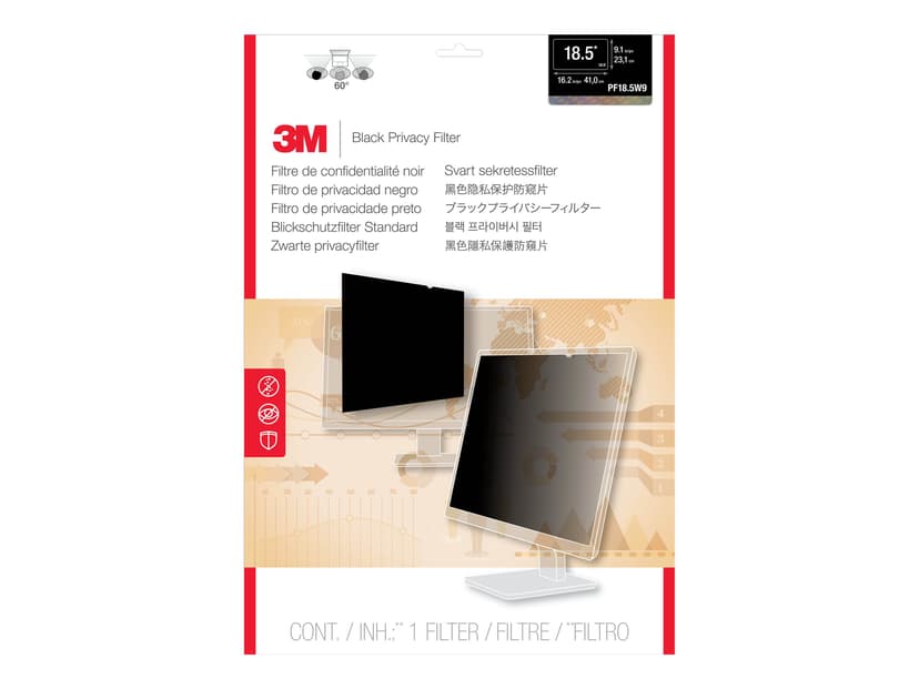 3M LCD Privacy Computer Filter PF18.5W 18.5" 16:9