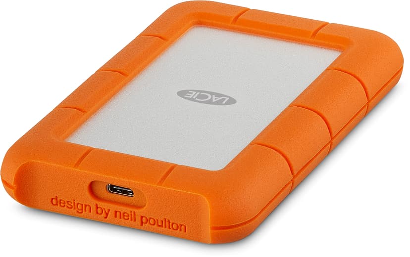 LaCie Rugged Secure 2TB US ALL-TERRAIN Encrypted Oranssi, Valkoinen