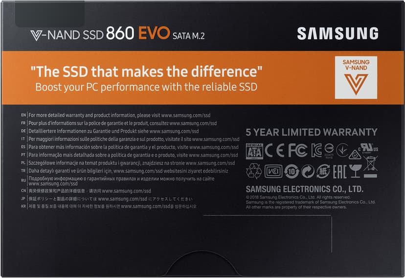Samsung 860 Evo 250GB M.2 2280 SATA-600