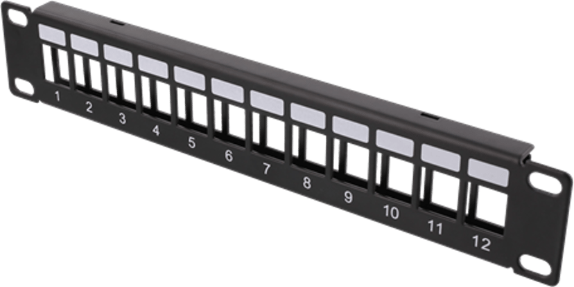 Deltaco Patchpanel 12 portar