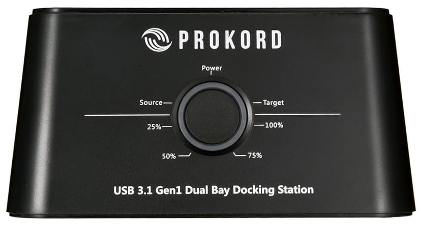 Prokord USB 3.1 dockningsstation med diskkloning