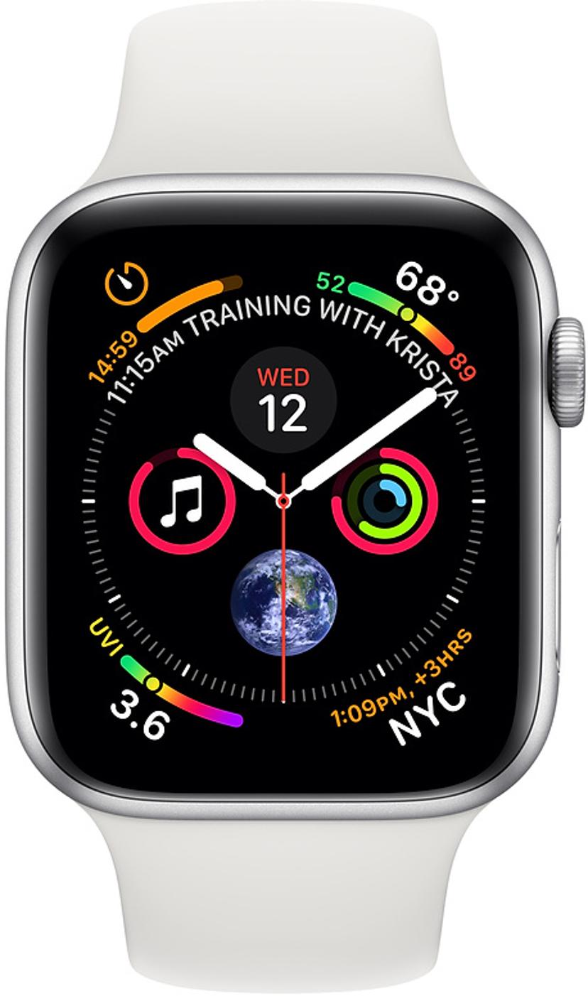 tilgive Kridt Calamity Apple Watch Series 4 GPS, 40mm Silver Aluminium Case with White Sport Band  (MU642KS/A) | Dustin.dk