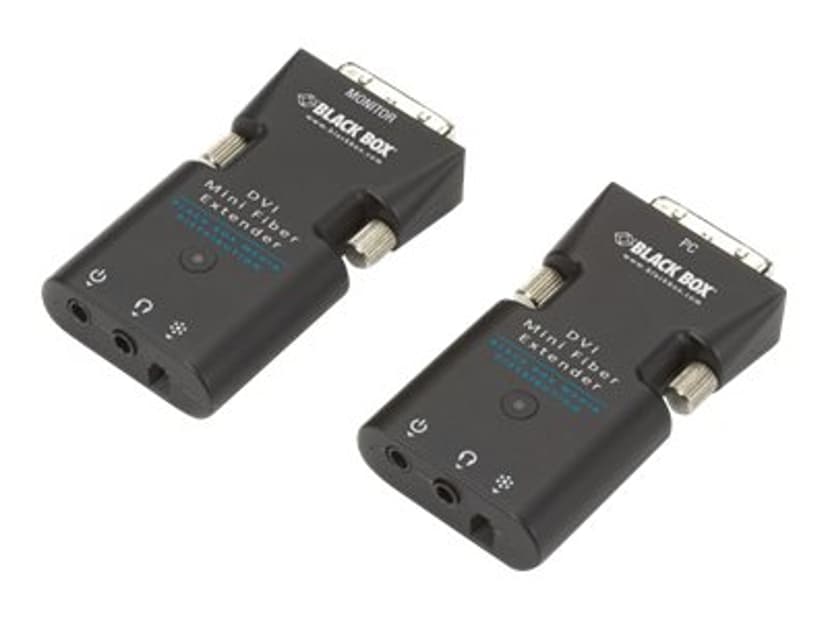 Black Box Mini Extender Kit for DVI-D and Stereo Audio over Fiber