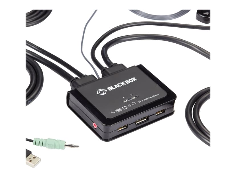 Black Box 4K60 DisplayPort Cable KVM Switch