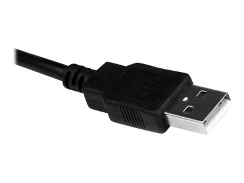 Startech 1 ft USB to RS232 Serial DB9 Adapter Cable with COM Retention Svart