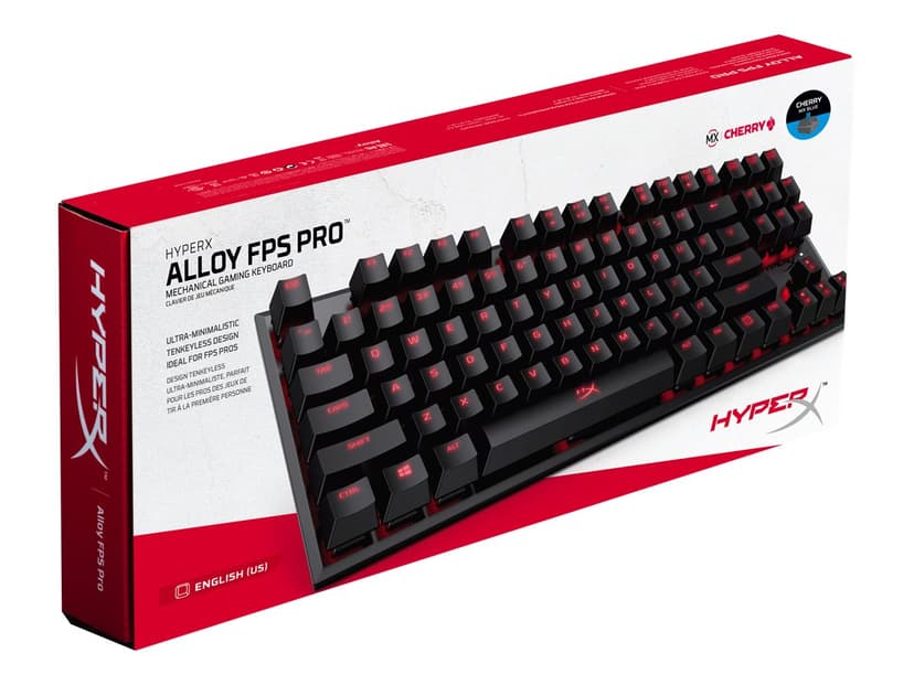 Hyperx Alloy Fps Pro Mx Red Kabling Sort Tastatur (HX-KB4RD1-US/R2) | Dustinhome.dk