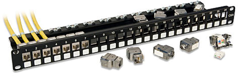 Lindy Patchpanel 24 portar Skärmad (STP) CAT 6a
