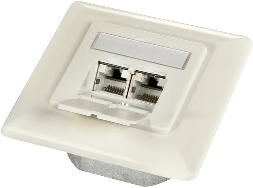 Lindy Wall Outlet 2-port CAT 6a
