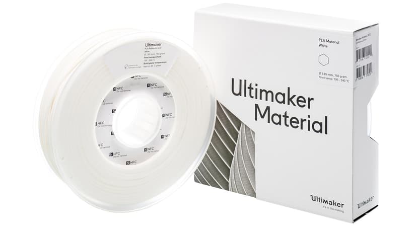Ultimaker Tought PLA Vit 2.85 mm - Spool - 750g
