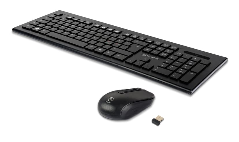 Voxicon Wireless Business Keyboard And Mouse 220WL Pohjoismainen