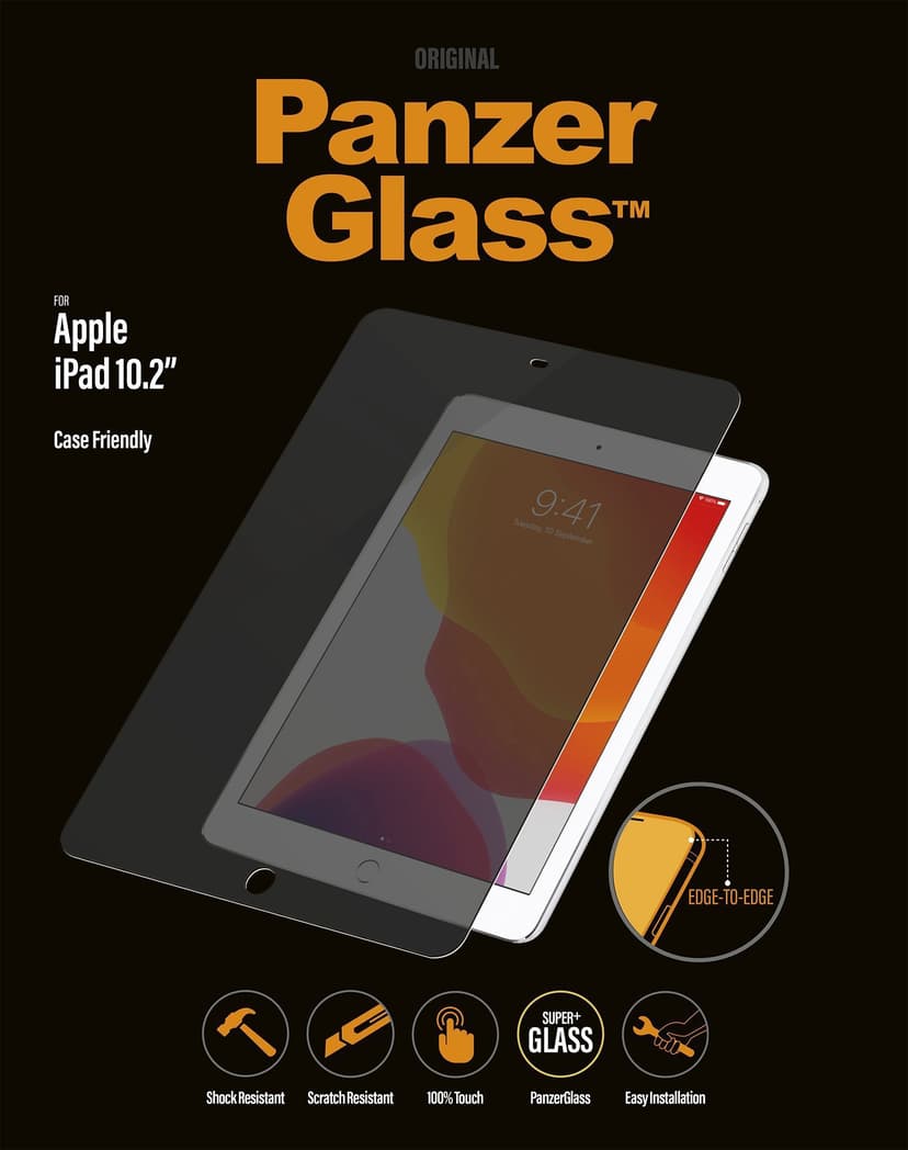 Panzerglass Case Friendly iPad 10.2" 7th gen, iPad 10.2" 8th gen, iPad 10.2" 9th gen