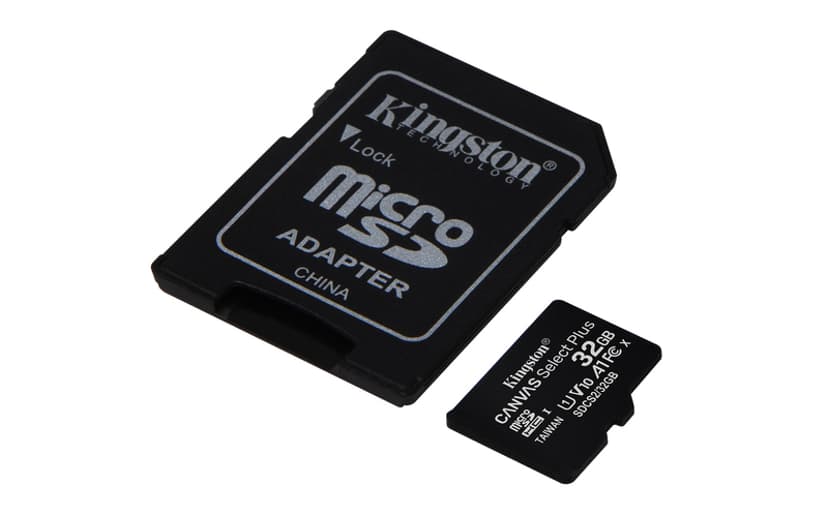 Kingston Canvas Select Plus 32GB microSDHC UHS-I -muistikortti