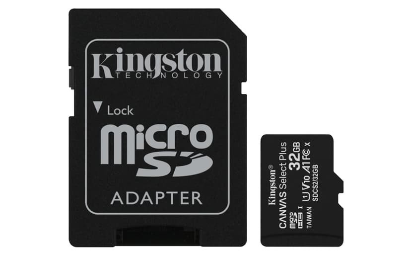 Kingston Canvas Select Plus microSDHC UHS-I minneskort