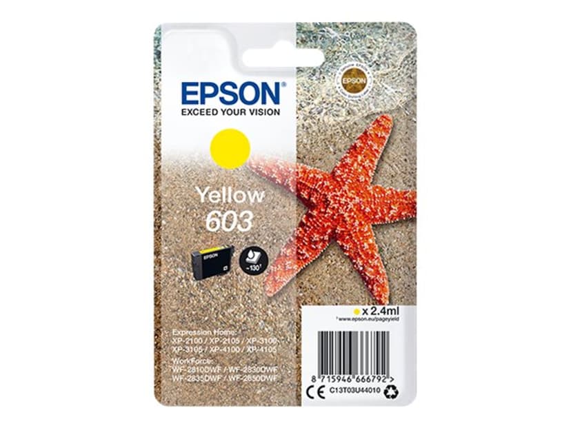 Epson Muste Keltainen 603 2.4ml