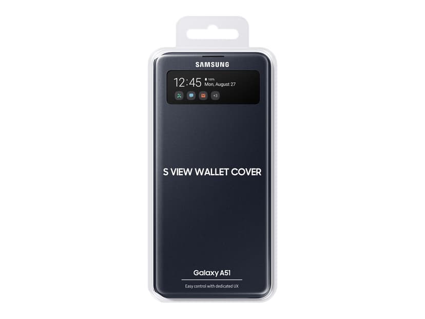Samsung S View Wallet EF-EA515 Samsung Galaxy A51 Musta
