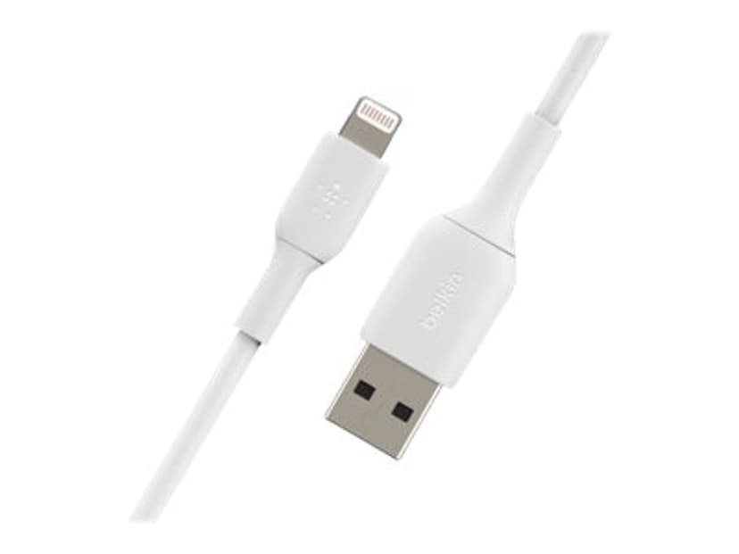 Belkin Lightning Till USB-A Kabel 2m Vit