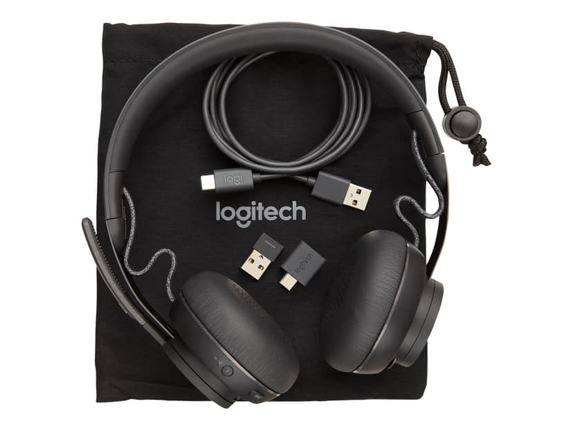 Logitech Zone Wired Teams Kuuloke + mikrofoni USB-C Microsoft Teamsille Stereo Musta