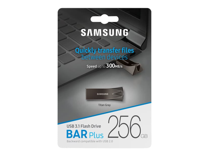 Samsung BAR Plus 256GB USB A-tyyppi Harmaa