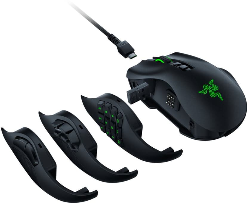 Razer Naga Pro Wireless Trådlös 20000dpi Mus Svart