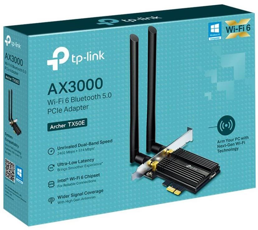 TP-Link Archer TX50E AX3000 WiFi 6 & Bluetooth 5.0 Adapter