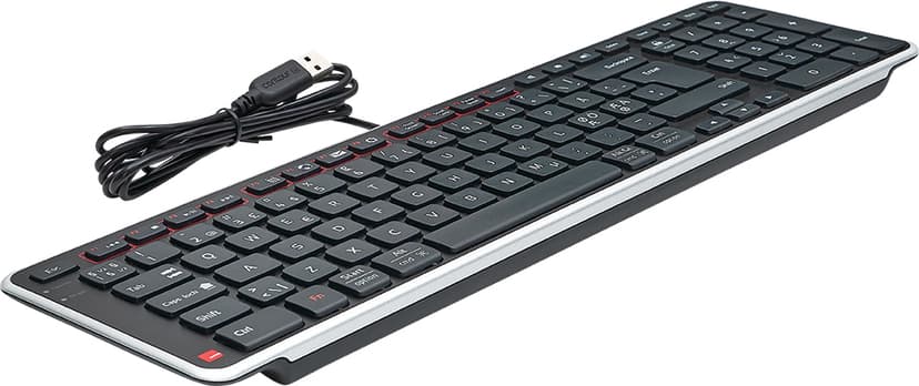 Contour Design RollerMouse Red Plus & Balance Keyboard Kabelanslutning USB Nordisk Musesett med tastatur og rullestav