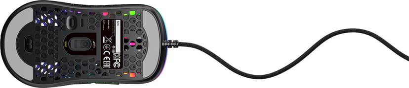 Xtrfy M42 RGB Gaming Mouse Black Kabelansluten 16,000dpi Mus Svart