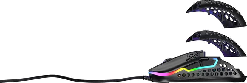 Xtrfy M42 RGB Gaming Mouse Black Kabelansluten 16,000dpi Mus Svart