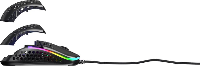 Xtrfy M42 RGB Gaming Mouse Black Kabelansluten 16000dpi Mus Svart