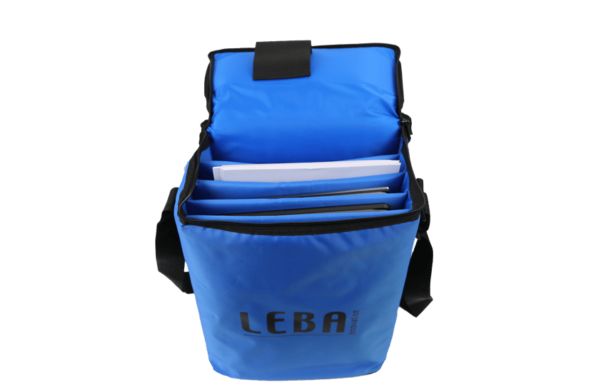 Leba Notebag Blue Large Carries 5 Tablets/Chromebooks #FI