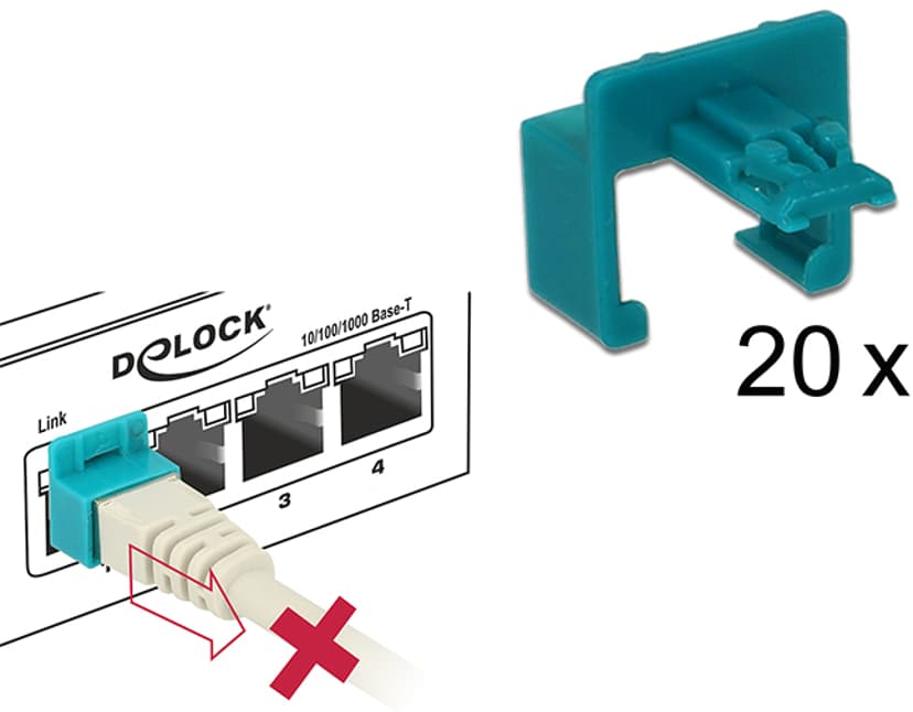 Delock RJ45 Security Starter Kit 20-Pack