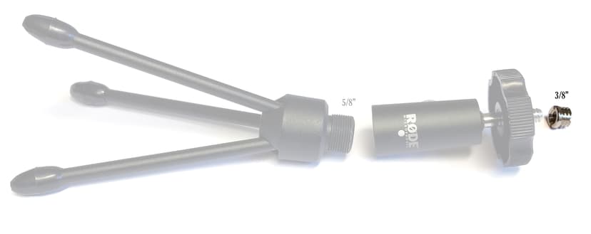 Røde 1/4" till 3/8" Stativadapter